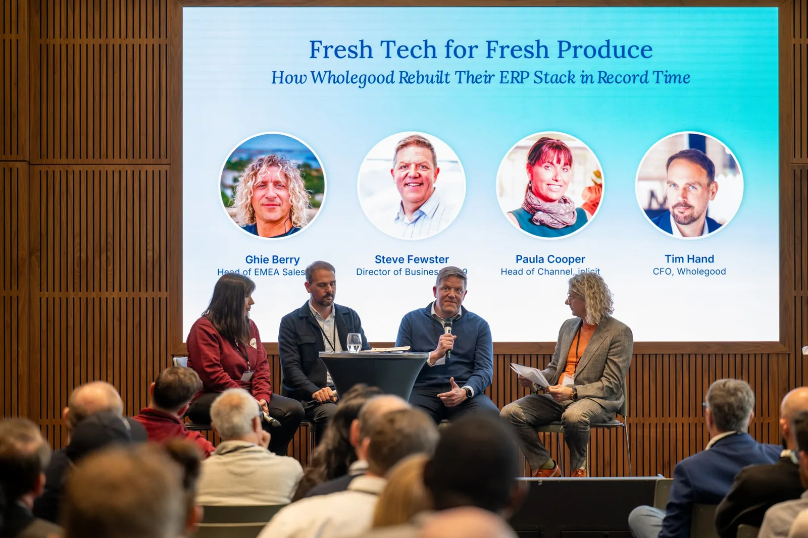 The Fresh Tech for Fresh Produce panel at the iplicit London Roadshow, May 2026